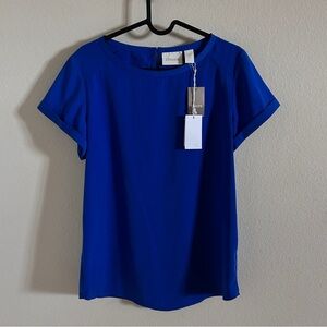 Chico's Women's  Top Royal Blue Size Small NWT